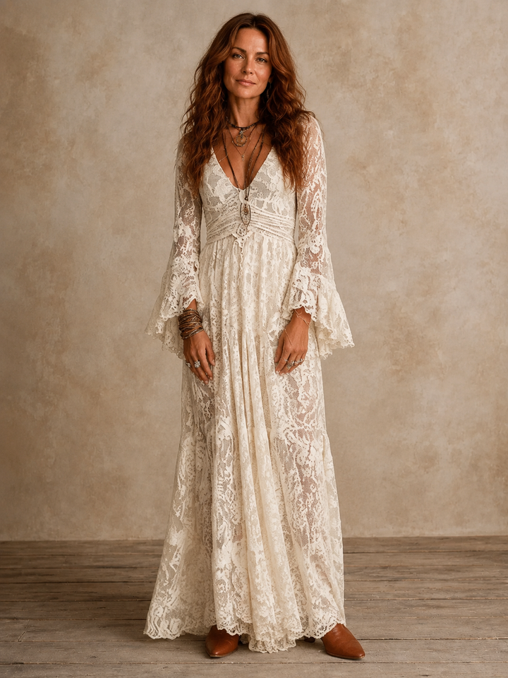 Emily | Damska sukienka maxi w stylu vintage