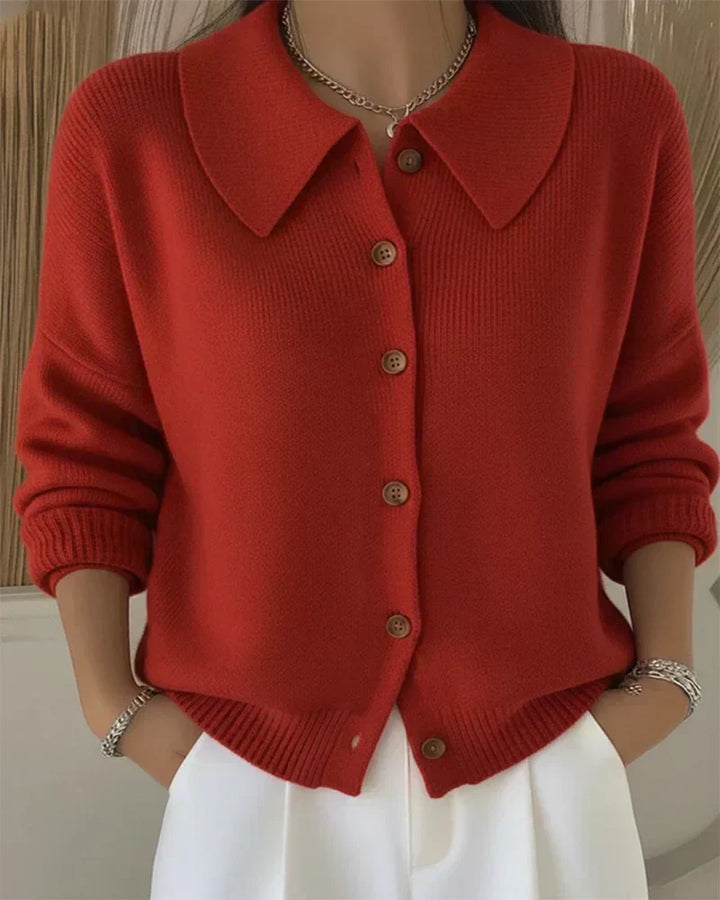 Vespera™ | Sweter z guzikami i stójką