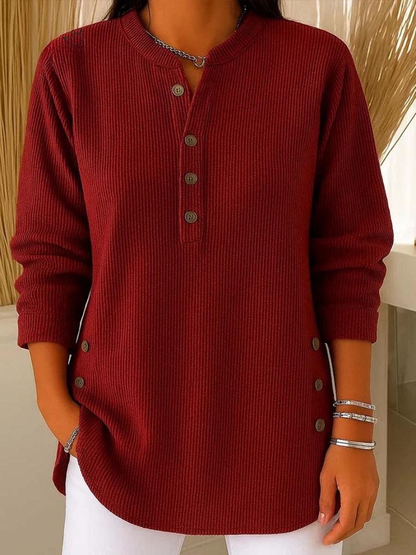 Neva™ | Tunika typu henley z guzikami