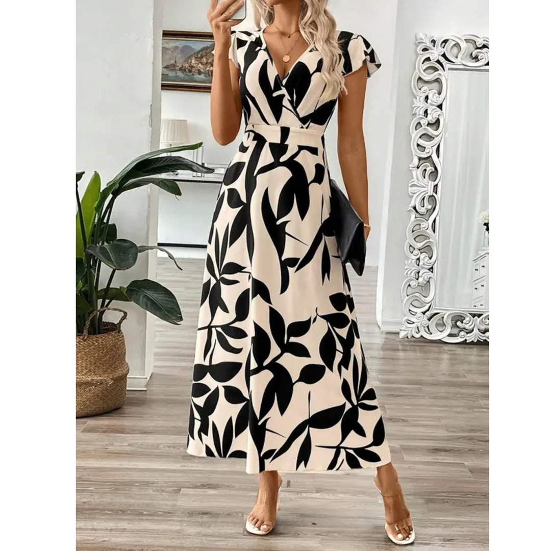 Odessa™ | Elegancka Sukienka w Liście