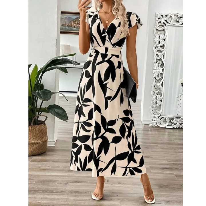 Odessa™ | Elegancka Sukienka w Liście