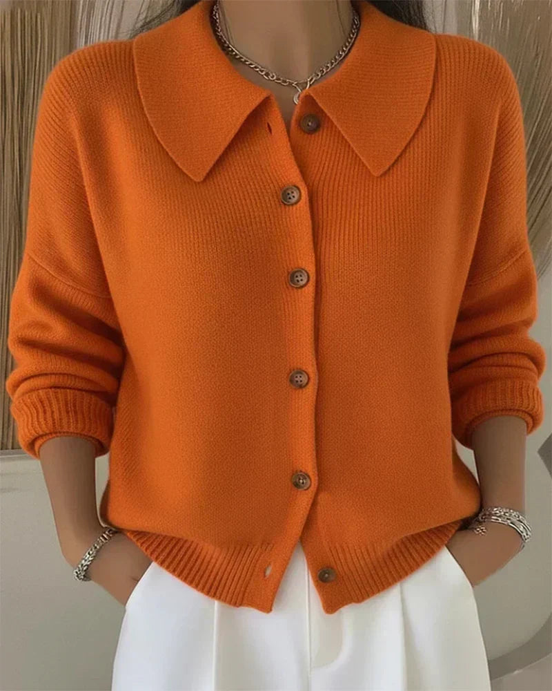 Vespera™ | Sweter z guzikami i stójką