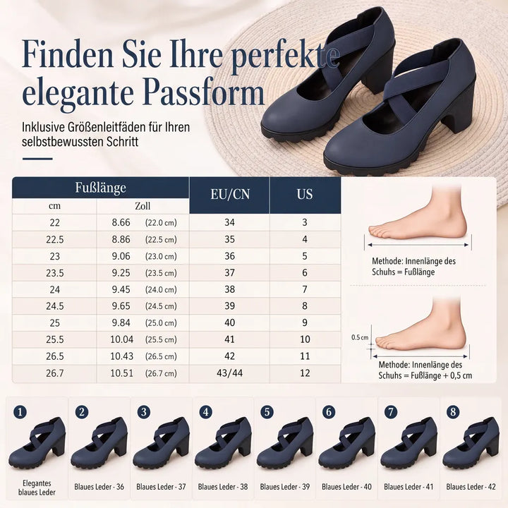 Isadora™ | Eleganckie buty Mary Jane z krzyżowym paskiem