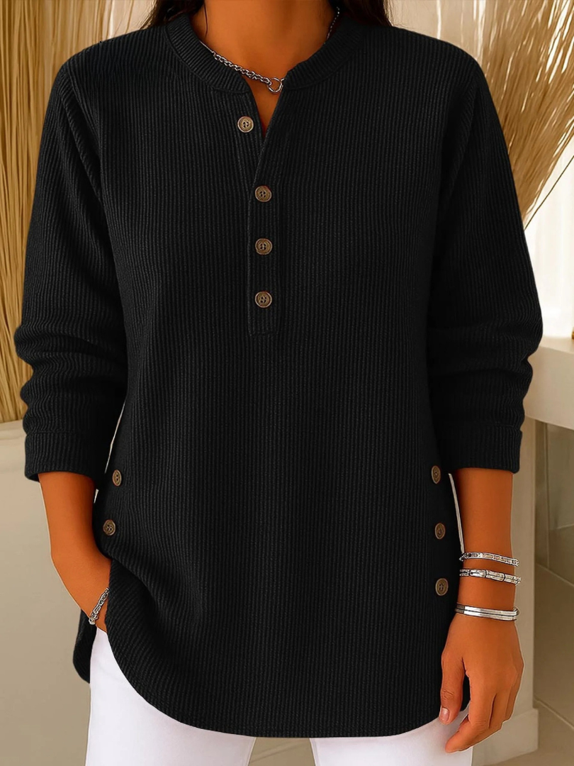 Neva™ | Tunika typu henley z guzikami