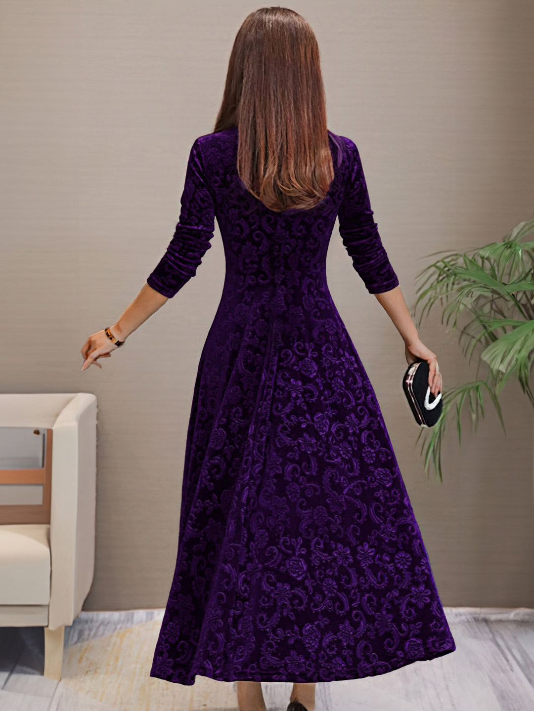 Aneta | Sukienka Elegancji Aksamitnej na Wakacje