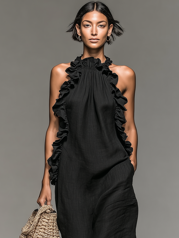 Gladys™ | Sukienka Maxi z Kieszeniami