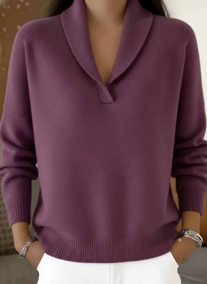 Antonine™ | Sweter z dekoltem w serek