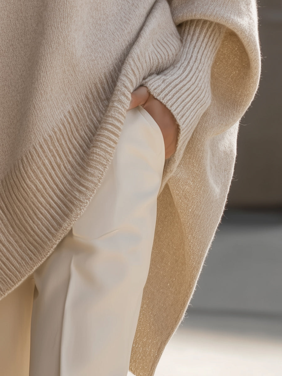 Ludovica™ | Sweter oversize z szerokim dekoltem