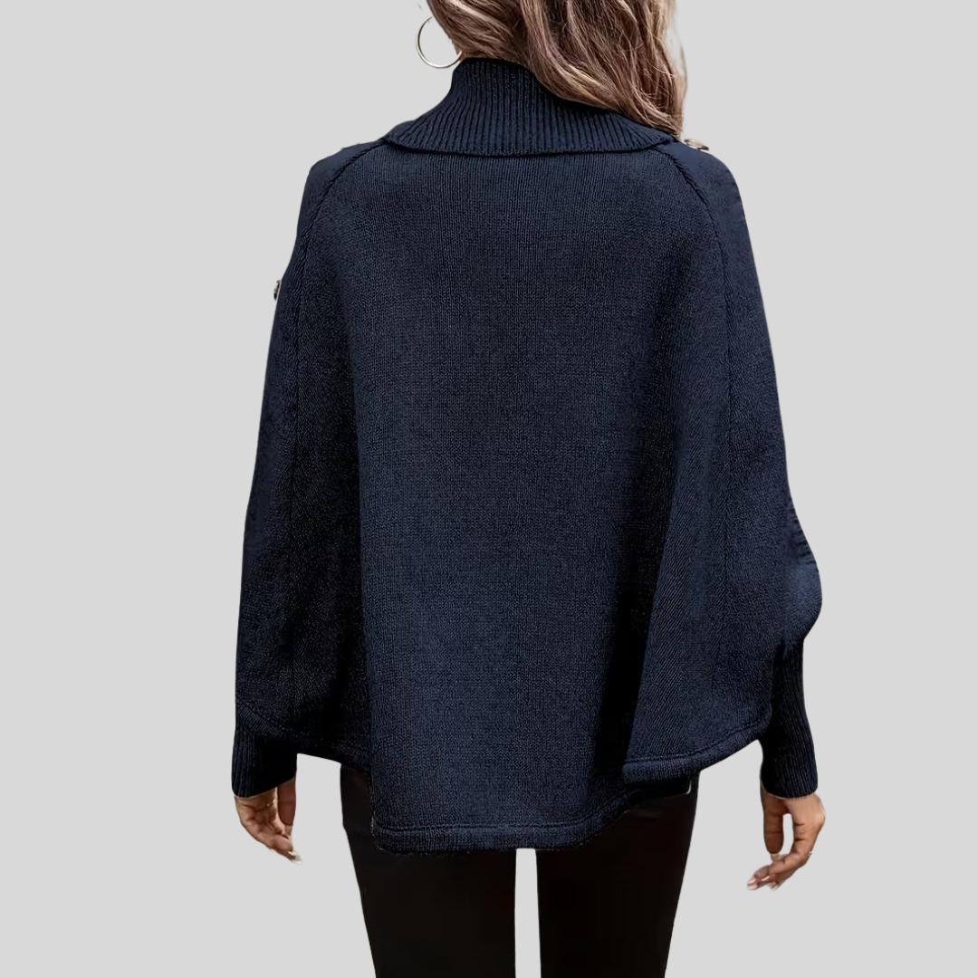 Norelle | Sweter z wysokim kołnierzem i splotem warkoczowym