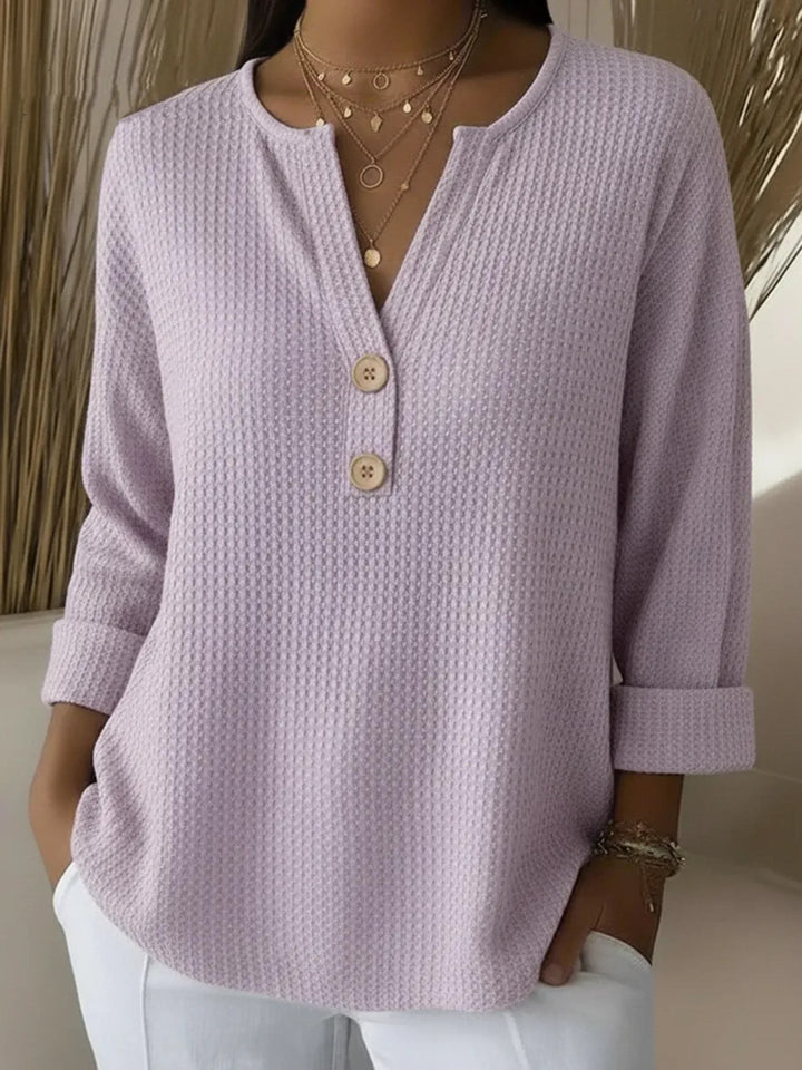 Lucinda™ | Koszulka z guzikami w stylu Henley