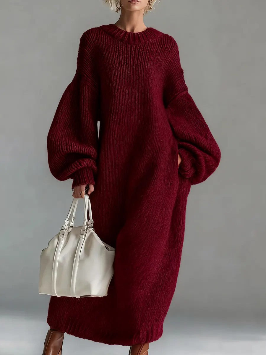 Ysaline™ | Elegancka długa sukienka dzianinowa