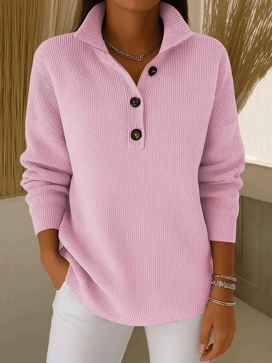 Florence™ | Sweter polo z dekoltem w serek