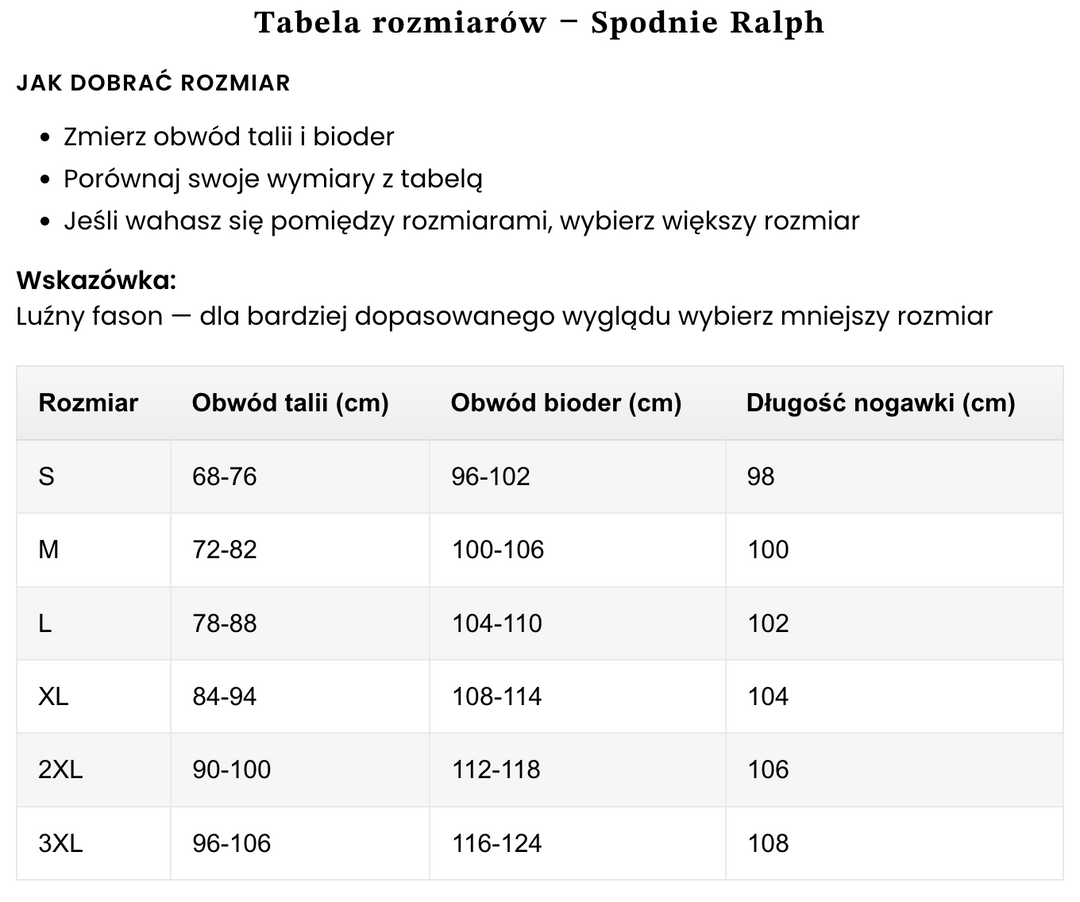 Ralph | Designerskie Spodnie Urban-Chic