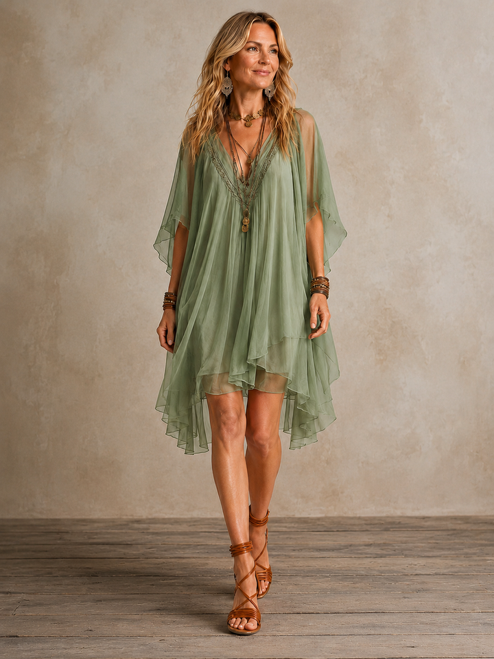 Ella | Mini spódniczka w stylu boho z warstwami