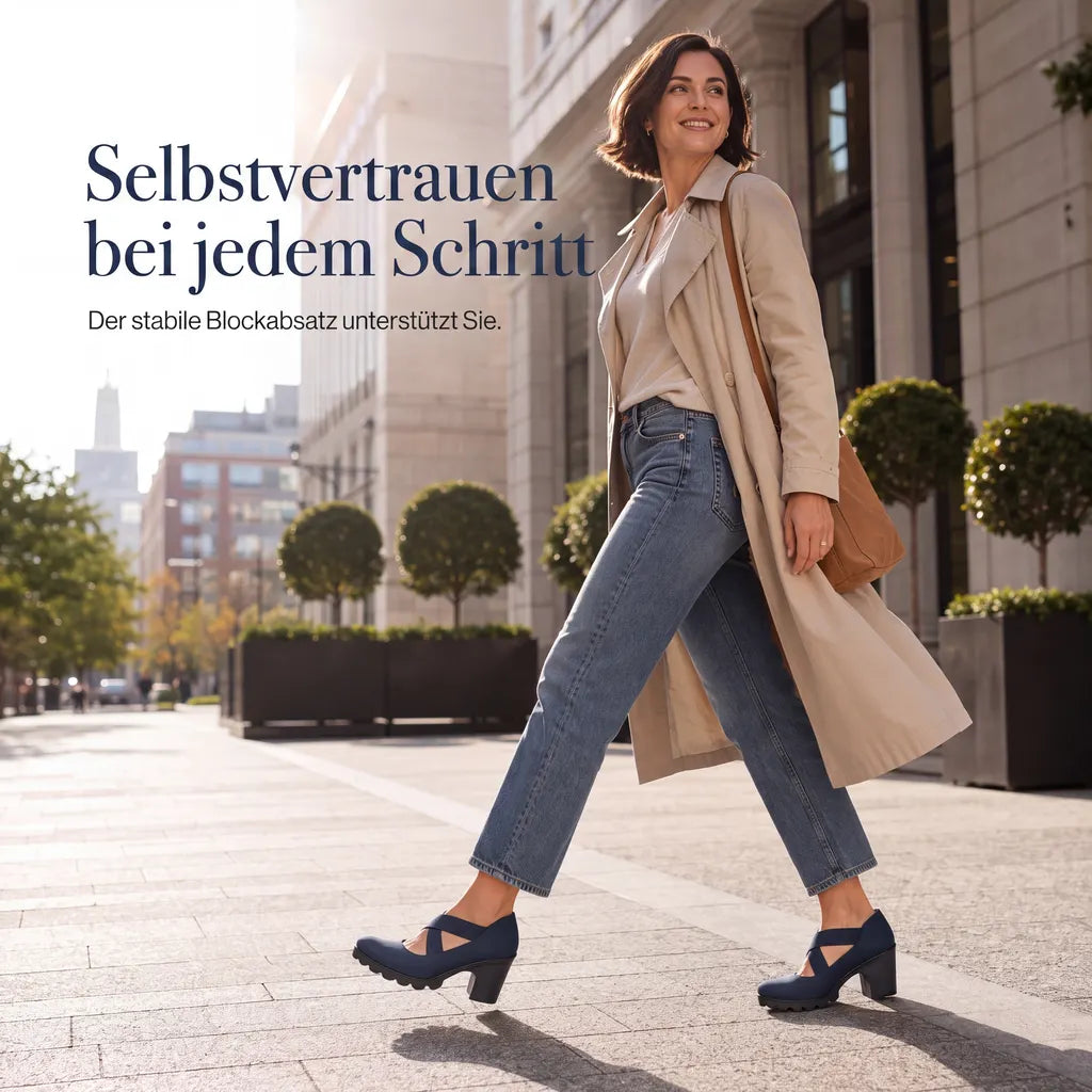 Isadora™ | Eleganckie buty Mary Jane z krzyżowym paskiem