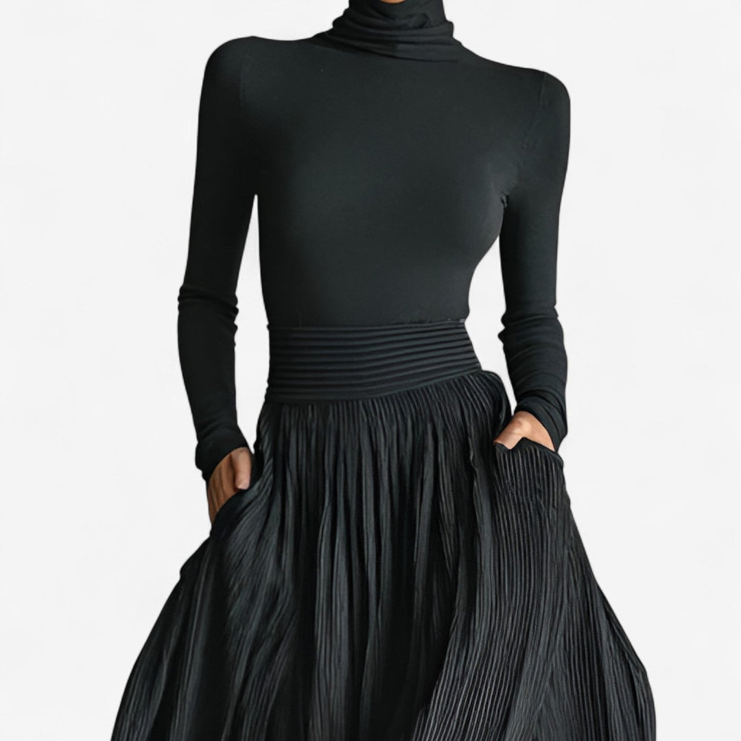 Rachel™ | Sukienka maxi z wysokim stanem