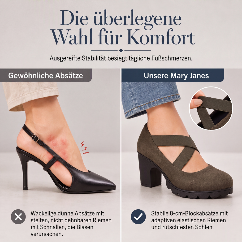 Isadora™ | Eleganckie buty Mary Jane z krzyżowym paskiem