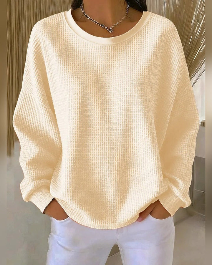 Gisela™ | Sweter o waflowym splocie