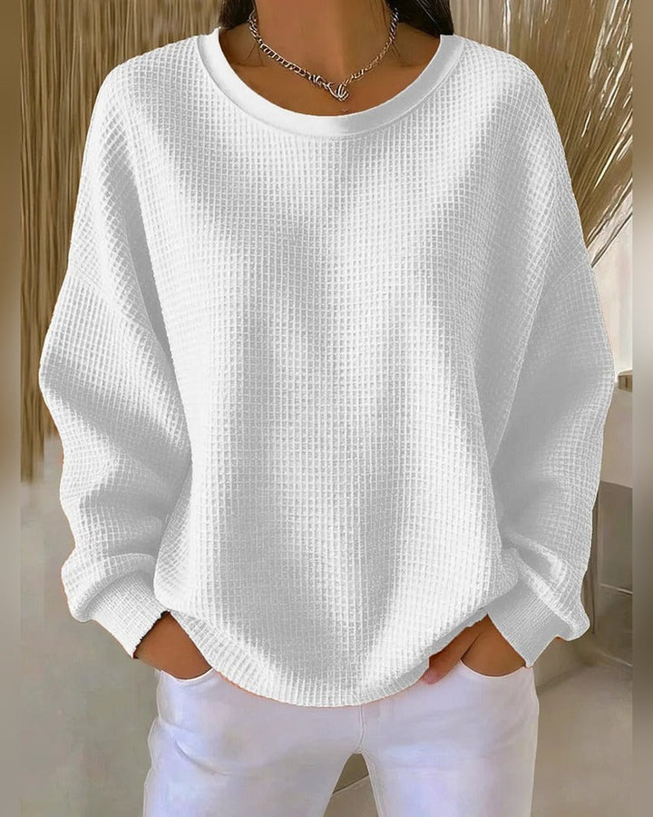 Gisela™ | Sweter o waflowym splocie