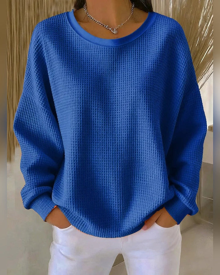 Gisela™ | Sweter o waflowym splocie