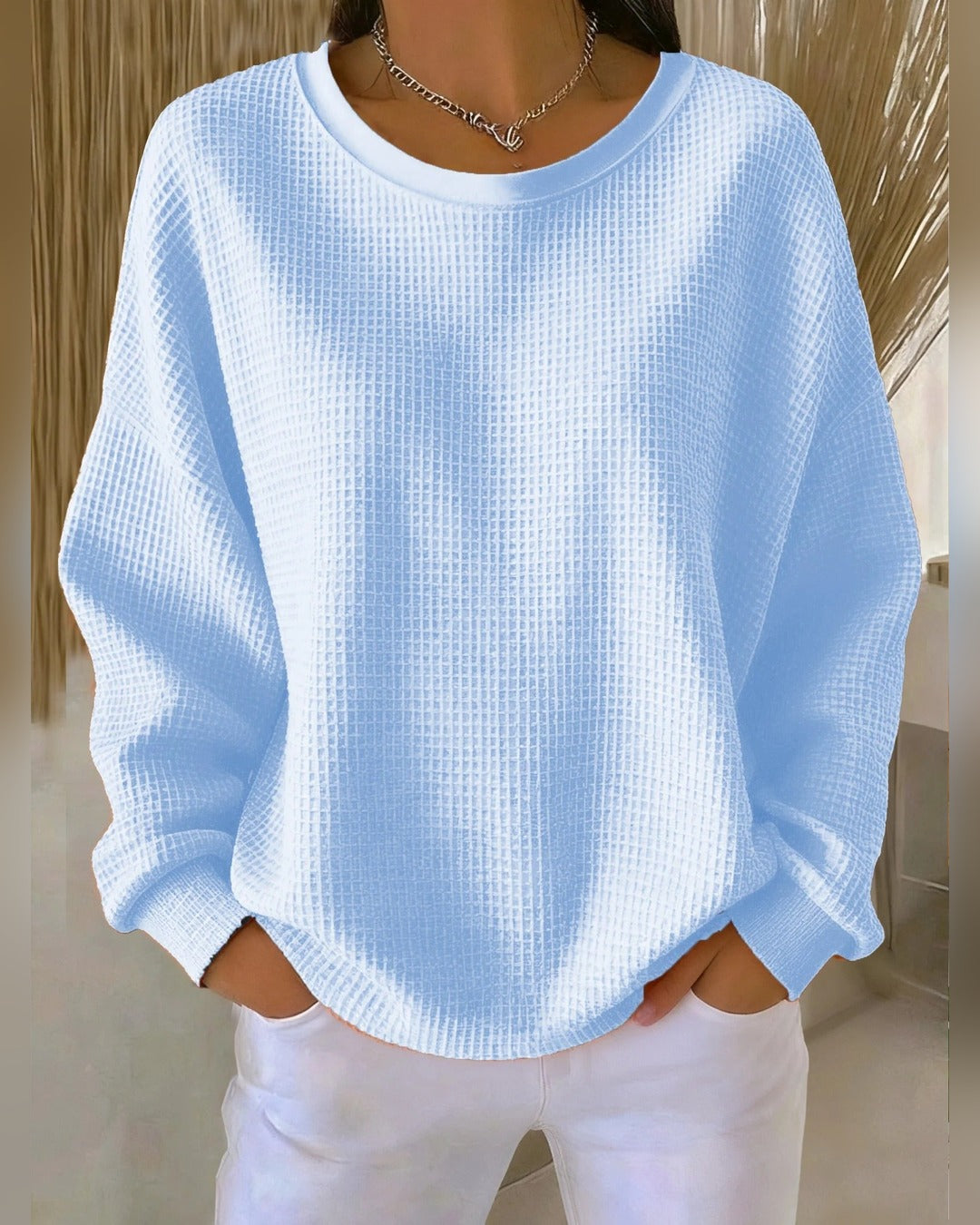 Gisela™ | Sweter o waflowym splocie