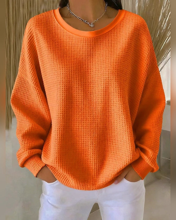 Gisela™ | Sweter o waflowym splocie