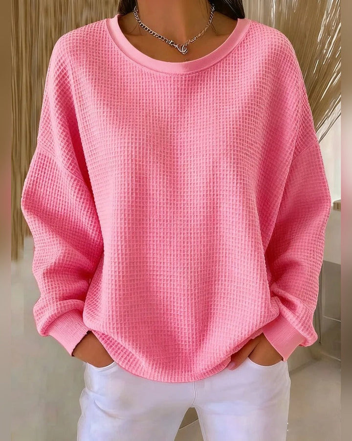 Gisela™ | Sweter o waflowym splocie