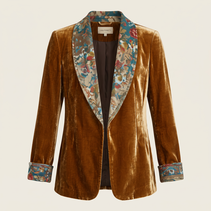 Ottavia | Marynarka vintage z kwiatowym patchworkiem