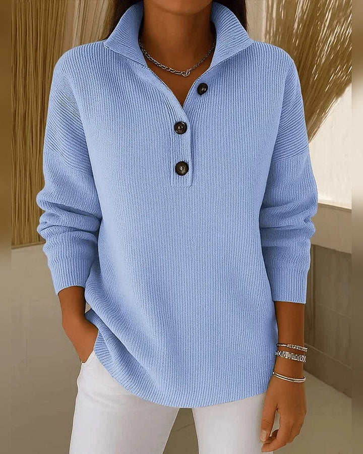 Irene™ | Sweter z kołnierzykiem polo