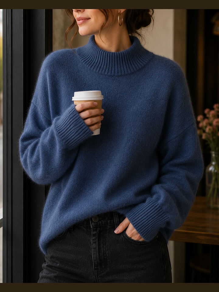 Juniper™ | Damski sweter oversize z golfem