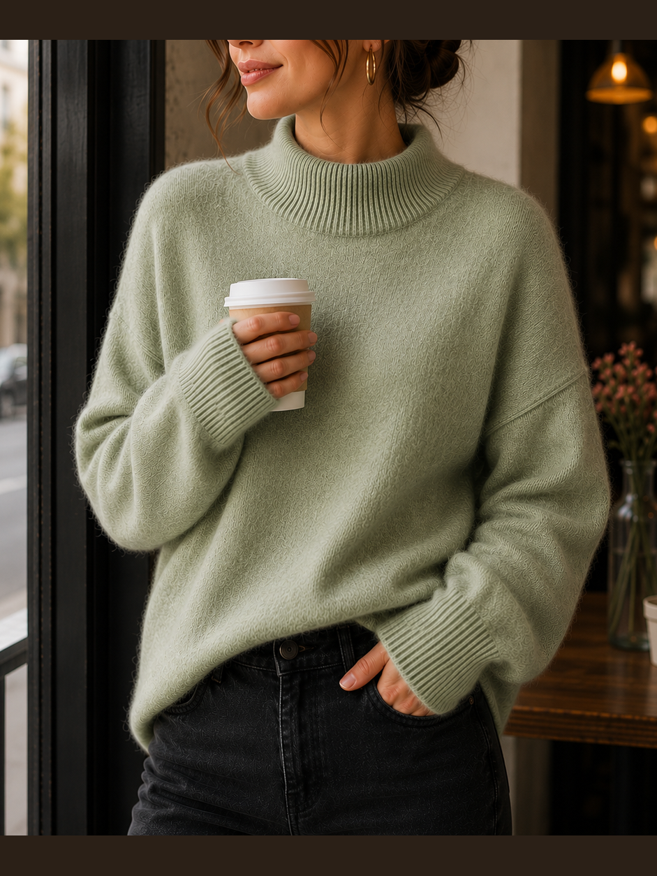 Juniper™ | Damski sweter oversize z golfem