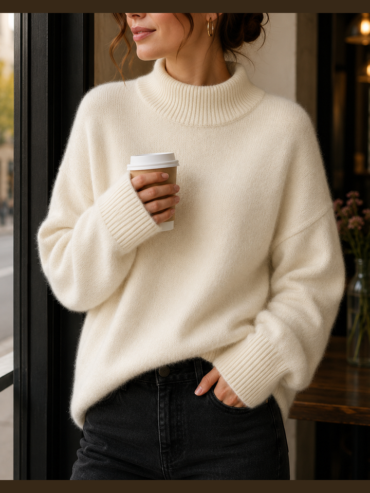 Juniper™ | Damski sweter oversize z golfem