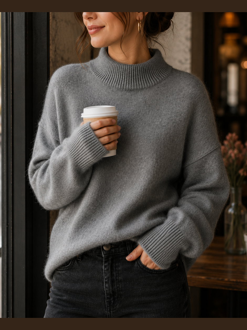 Juniper™ | Damski sweter oversize z golfem