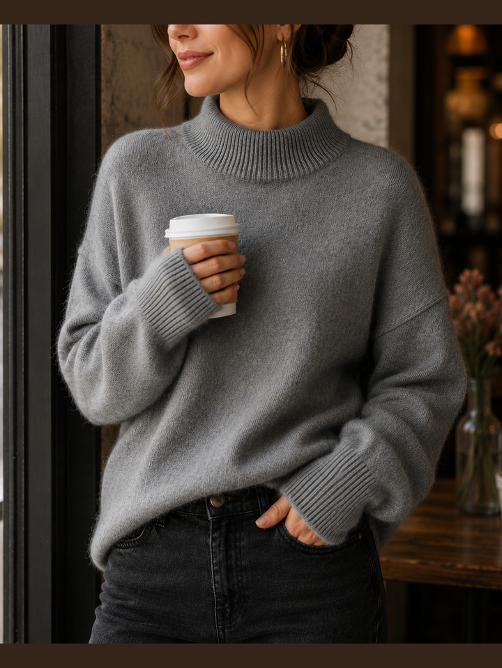 Juniper™ | Damski sweter oversize z golfem