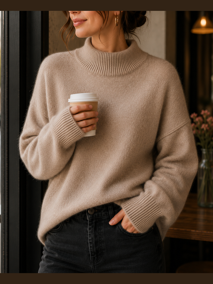 Juniper™ | Damski sweter oversize z golfem