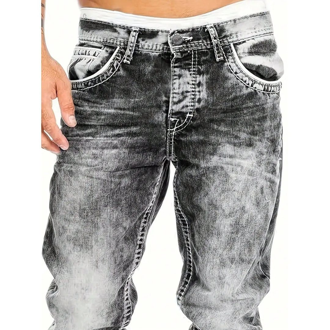 Alden™ | Minimalistyczne elastyczne jeansy męskie w stylu emo na lato