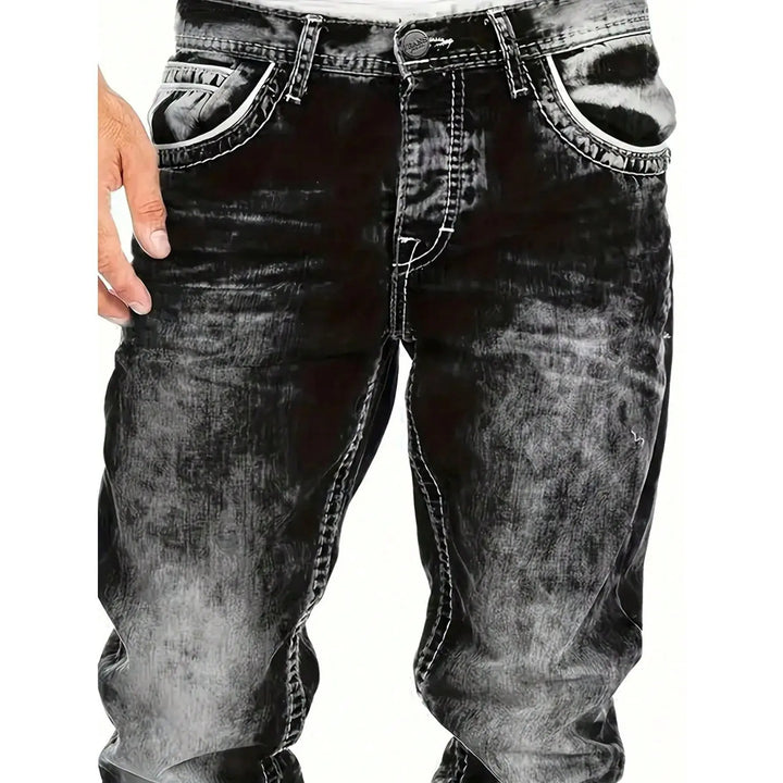 Alden™ | Minimalistyczne elastyczne jeansy męskie w stylu emo na lato
