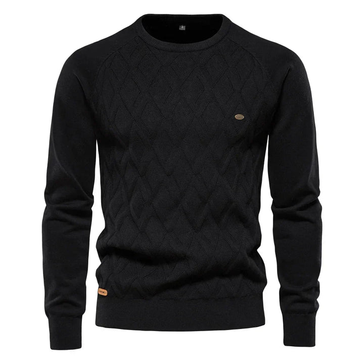 Daniel | Męski Sweter w Kratę