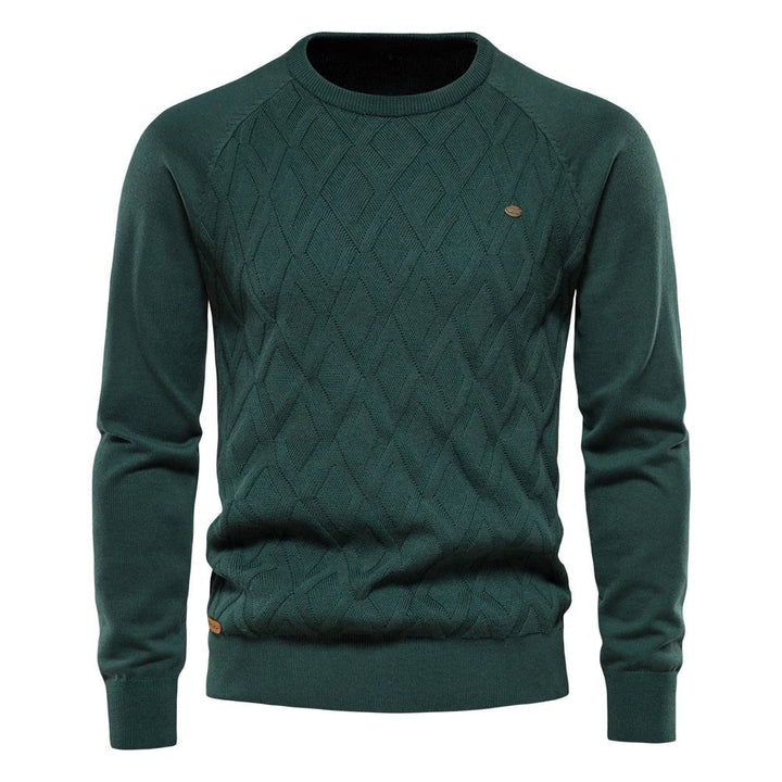 Daniel | Męski Sweter w Kratę