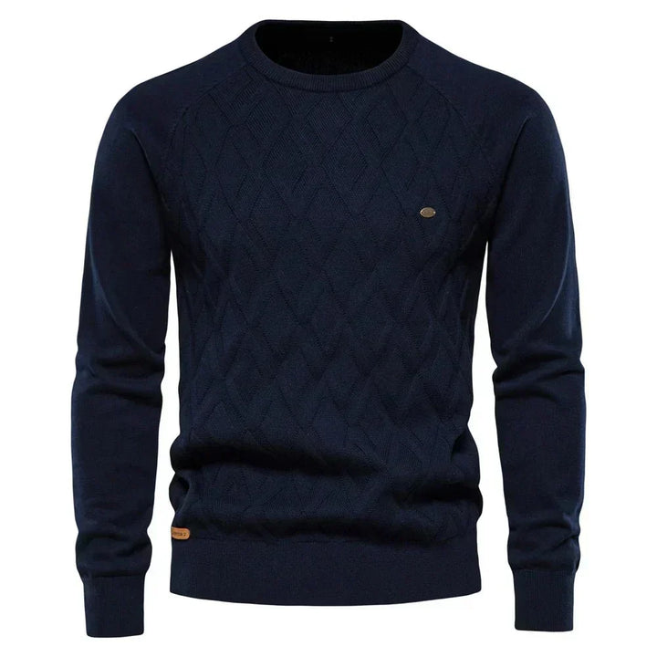Daniel | Męski Sweter w Kratę